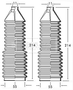 BORG & BECK Paljekumisarja, ohjaus BSG3098